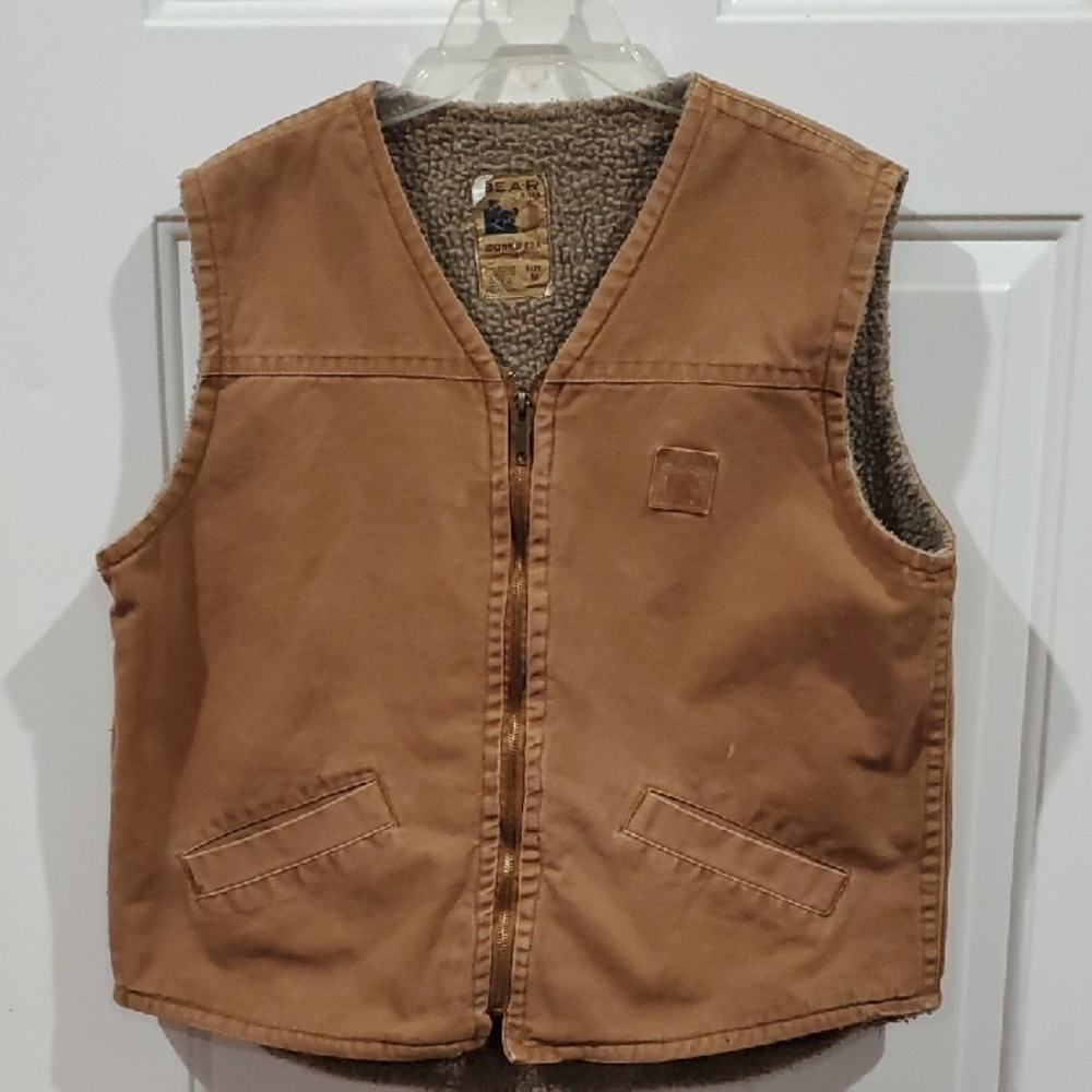 Bear River Workwear Canvas Tan Vest Medium